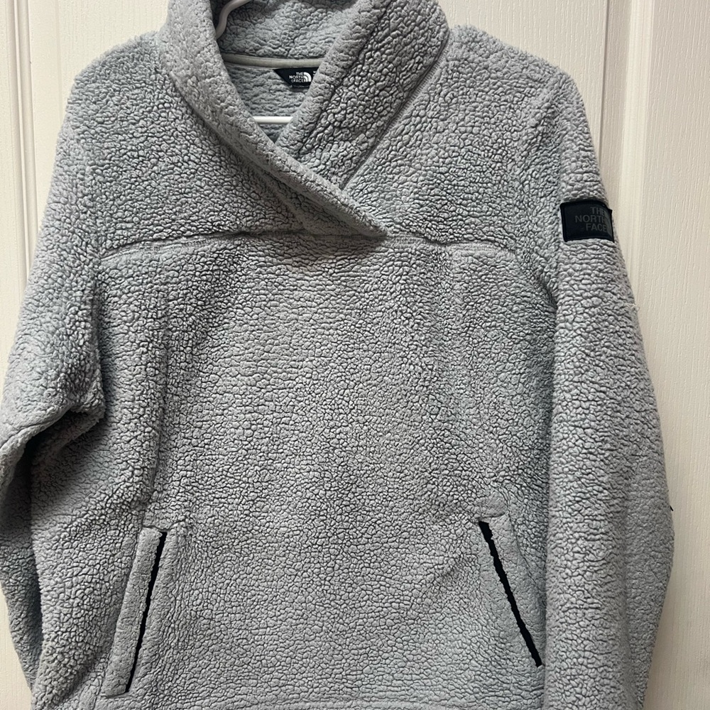 The North Face Gray Sherpa Fleece